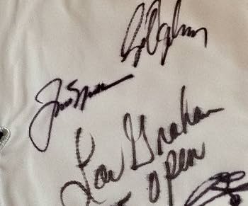 Amazon.com: Pebble Beach U.S. Open golf signed flag 25